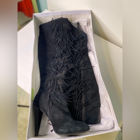 Steve Madden Maraka Fringe Tall Boots size 8 - Picture 12 of 13